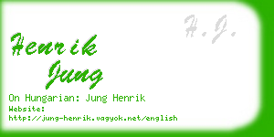 henrik jung business card